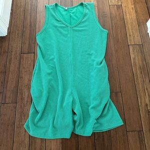 Vibrant Green Sleeveless Jumpsuit